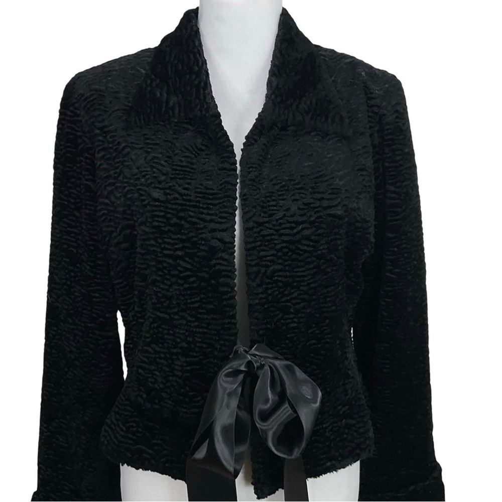 JS Signature Black Crushed Velour Jacket Size M